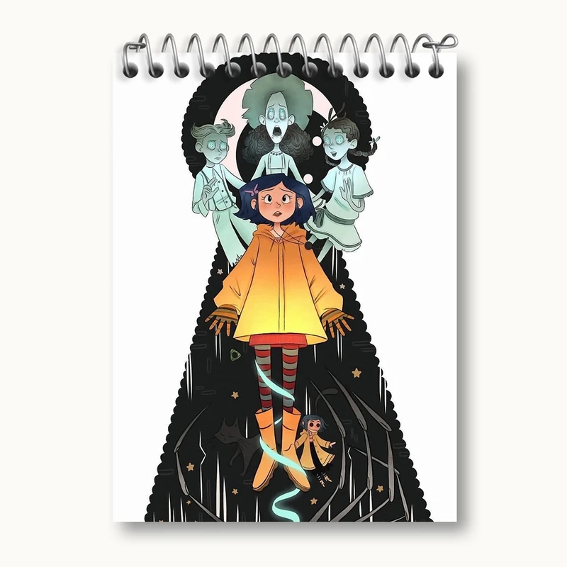 دفتر یادداشت 50 برگ خندالو مدل کورالاین Coraline کد 20789