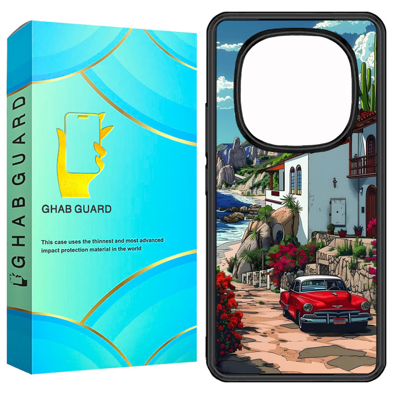 کاور قاب گارد طرح ماشین مدل GN14P مناسب برای گوشی موبایل شیائومی Redmi Note 14 Pro 5G / Note 14 Pro Plus 5G 