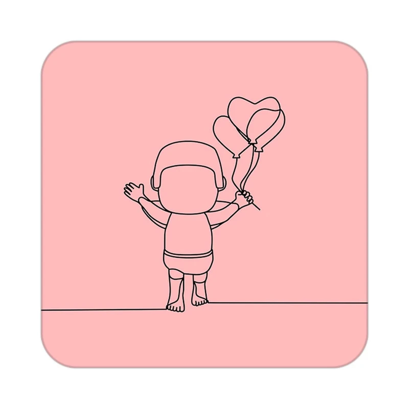 زیر لیوانی کاکتی طرح عاشقانه مدل mp39235