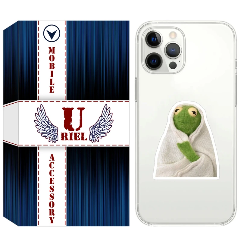 کاور یوریل مدل Clear کد 82 طرح قورباغه مناسب برای گوشی موبایل اپل iPhone 12 Pro
