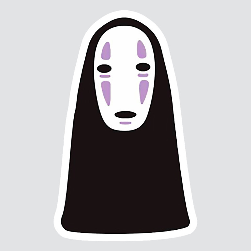 استیکر لپ تاپ پیکسل میکسل مدل انیمه شهر اشباح NO FACE