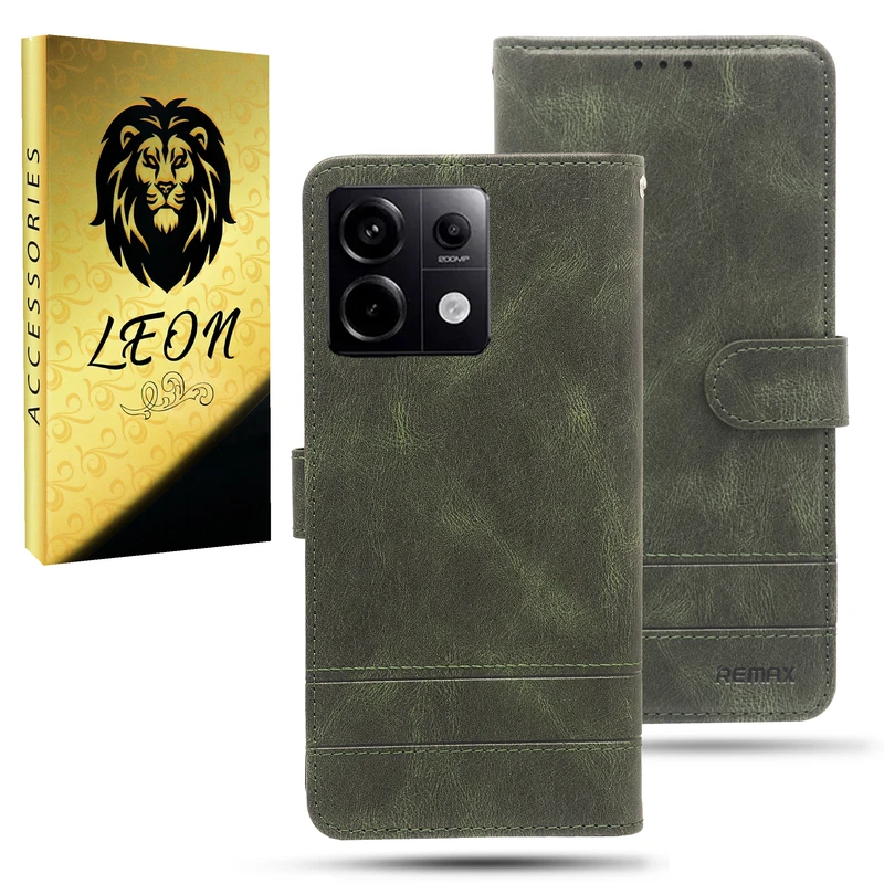 کیف کلاسوری لئون مدل Remax Yo مناسب برای گوشی موبایل شیائومی Redmi Note 13 Pro 5G