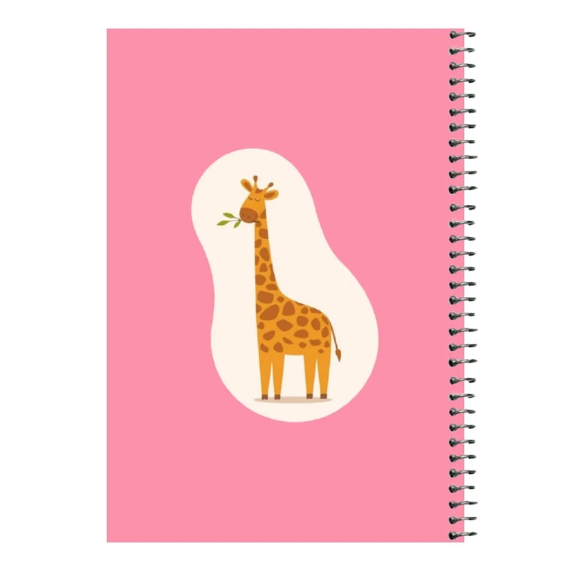 دفتر مشق 80 برگ اس جی مدل زرافه کد۲   