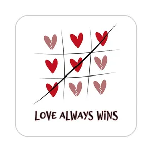 زیر لیوانی کاکتی طرح عاشقانه مدل mp40279