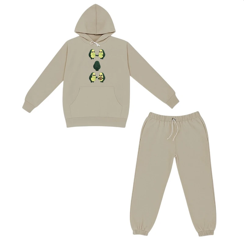 ست هودی و شلوار راحتی بچگانه مدل آووکادو کد p1 