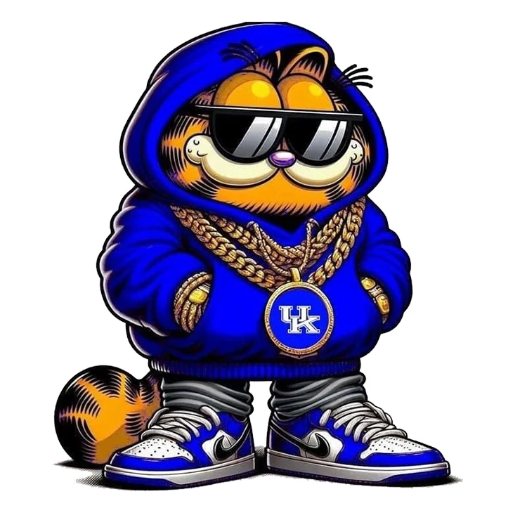 استیکر پارچه و لباس پاد آفرین مدل کارتونی گارفیلد کد S1573