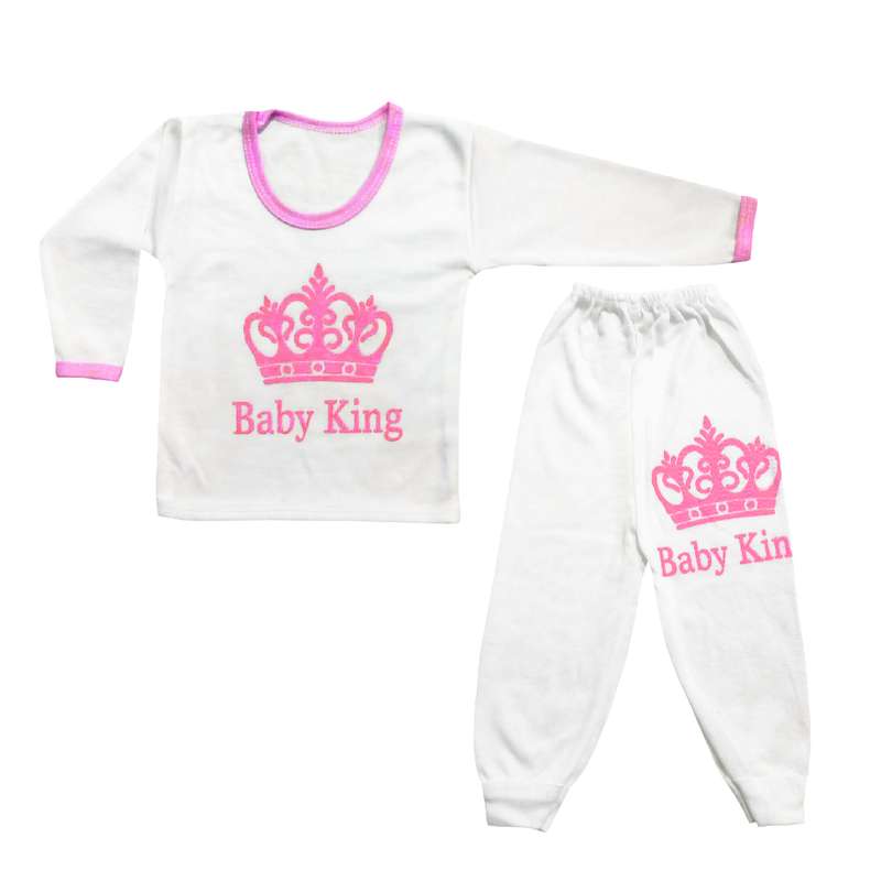 ست تی شرت و شلوار نوزادی مدل Baby King