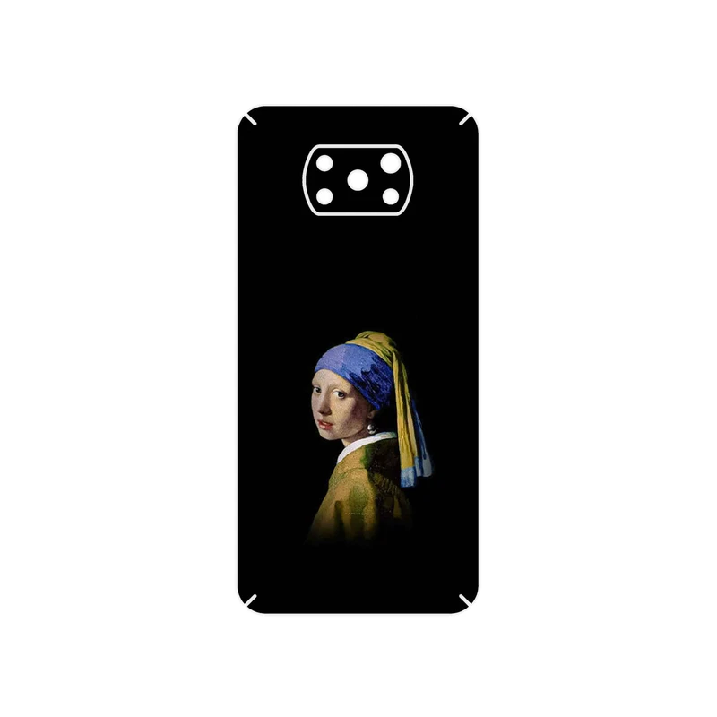 برچسب پوششی ماهوت مدل Girl with a Pearl Earring of Vermeer مناسب برای گوشی موبایل شیائومی Poco X3 Pro