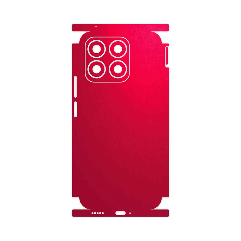 برچسب پوششی ماهوت مدل Matte-Warm-Red-FullSkin مناسب برای گوشی موبایل آنر X8b