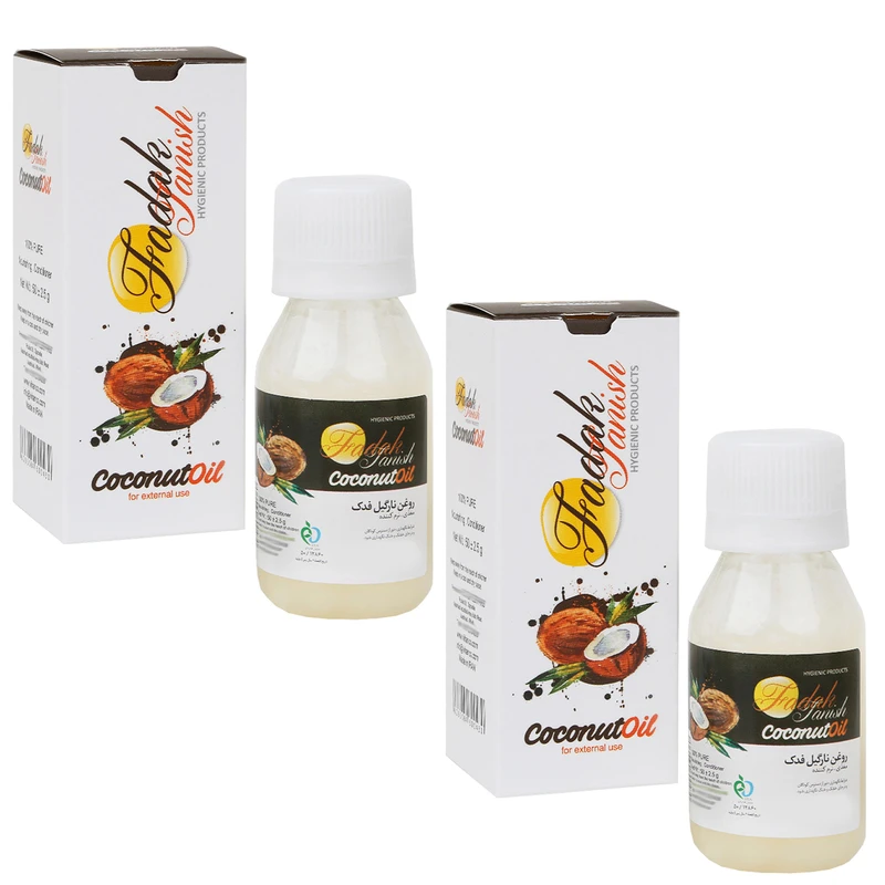  روغن بدن فدک تانیش مدل Coconut حجم 50 میلی لیتر مجموعه 2 عددی