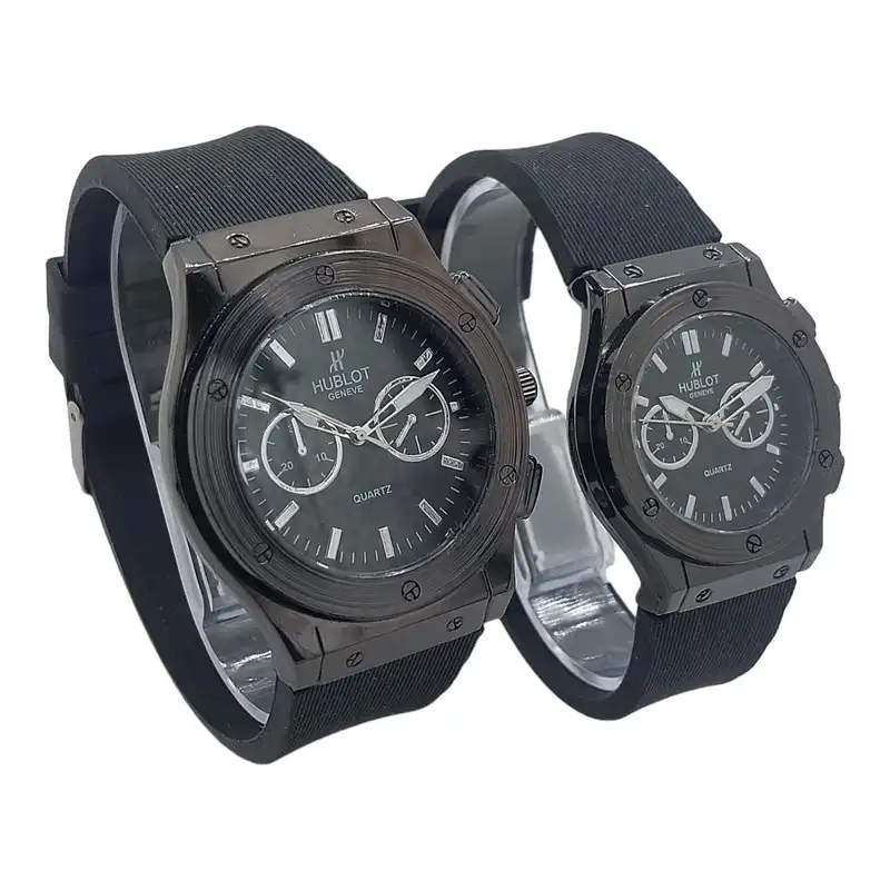 ست ساعت مچی عقربه ای زنانه و مردانه مدل سه موتوره