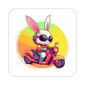 زیر لیوانی کاکتی طرح حیوانات کارتونی مدل mp27835