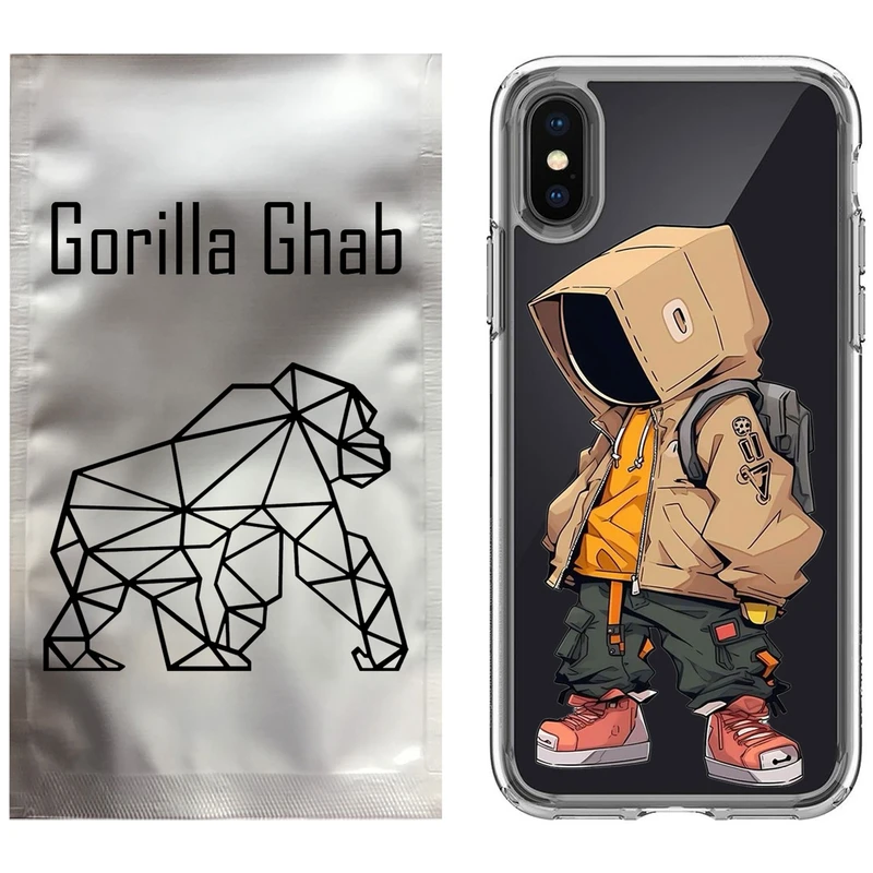 کاور گوریلا قاب مدل CLG کد 39 طرح پسر مناسب برای گوشی موبایل اپل iPhone X / XS