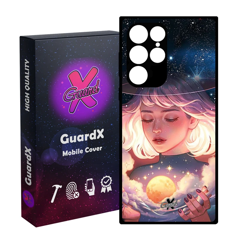 کاور گارد ایکس طرح Girl مدل Glass10059 مناسب برای گوشی موبایل سامسونگ Galaxy S23 Ultra