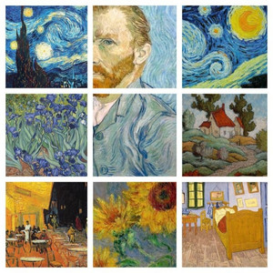 استیکر لپ تاپ طرح شب پر ستاره مجموعه 9 عددی