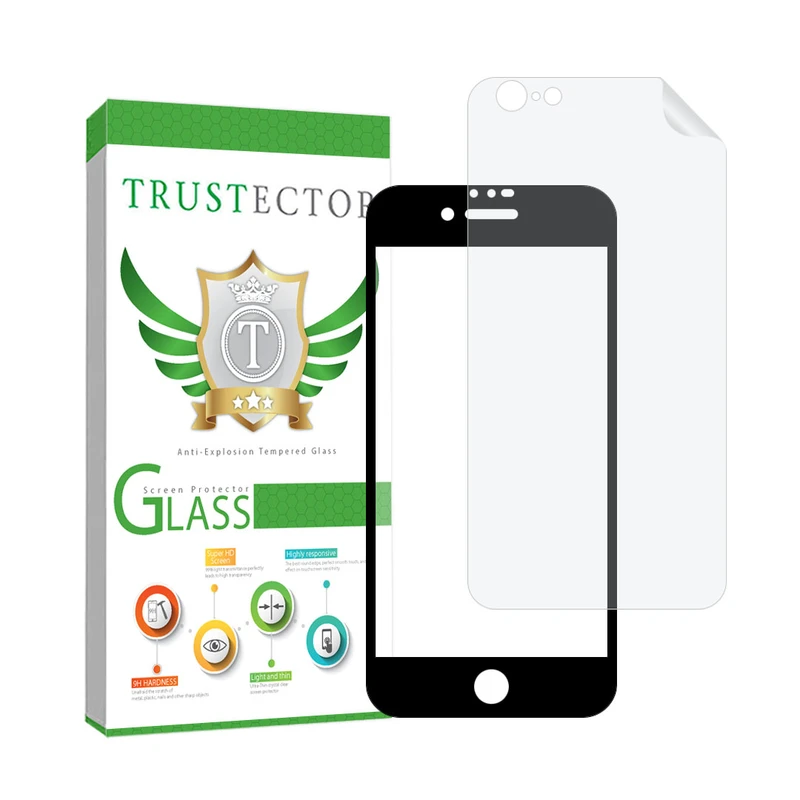 محافظ صفحه نمایش مات تراستکتور مدل MCERAMNANOT مناسب برای گوشی موبایل اپل iPhone 6s / 6 به همراه محافظ پشت گوشی