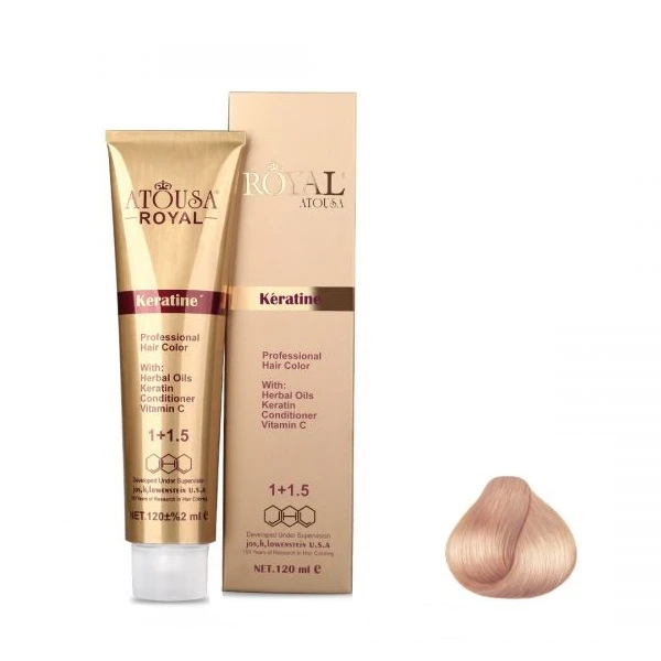 رنگ مو آتوسا رویال شماره 12.561 حجم 120 میلی لیتر رنگ هلویی