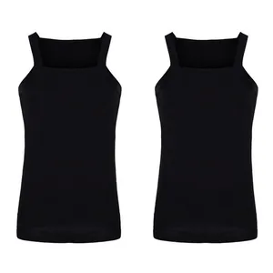 زیرپوش بدون آستین مردانه مدل یقه خشتی کد 18 مجموعه دو عددی