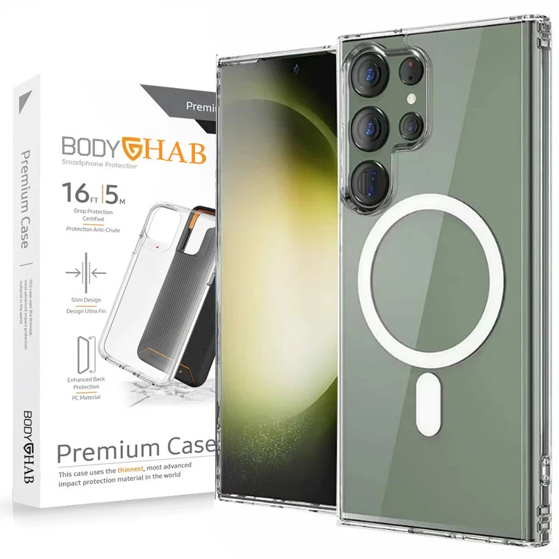 کاور بادی قاب مدل magsafe مناسب برای گوشی موبایل سامسونگ Galaxy S24 ULTRA