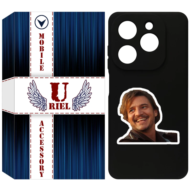 کاور یوریل مدل KSH کد 83 طرح لبخند مناسب برای گوشی موبایل تکنو Spark 20 / Spark Go 2024