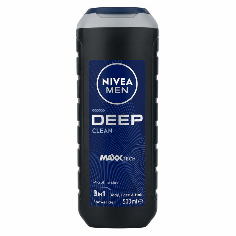 شامپو بدن مردانه نیوآ مدل DEEP با رایحه خنک مناسب برای انواع پوست حجم ۵۰۰ میلی لیتر