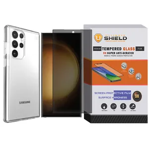 Ultimate Shield Clear-PR-UL Cover suitable for Samsung Galaxy S24 Ultra 5G with screen protector