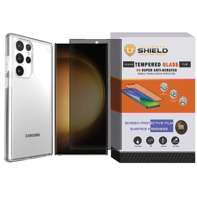 کاور آلتیمیت شیلد مدل Clear-PR-UL مناسب برای گوشی موبایل سامسونگ Galaxy S24 Ultra 5G به همراه محافظ صفحه نمایش گوشی