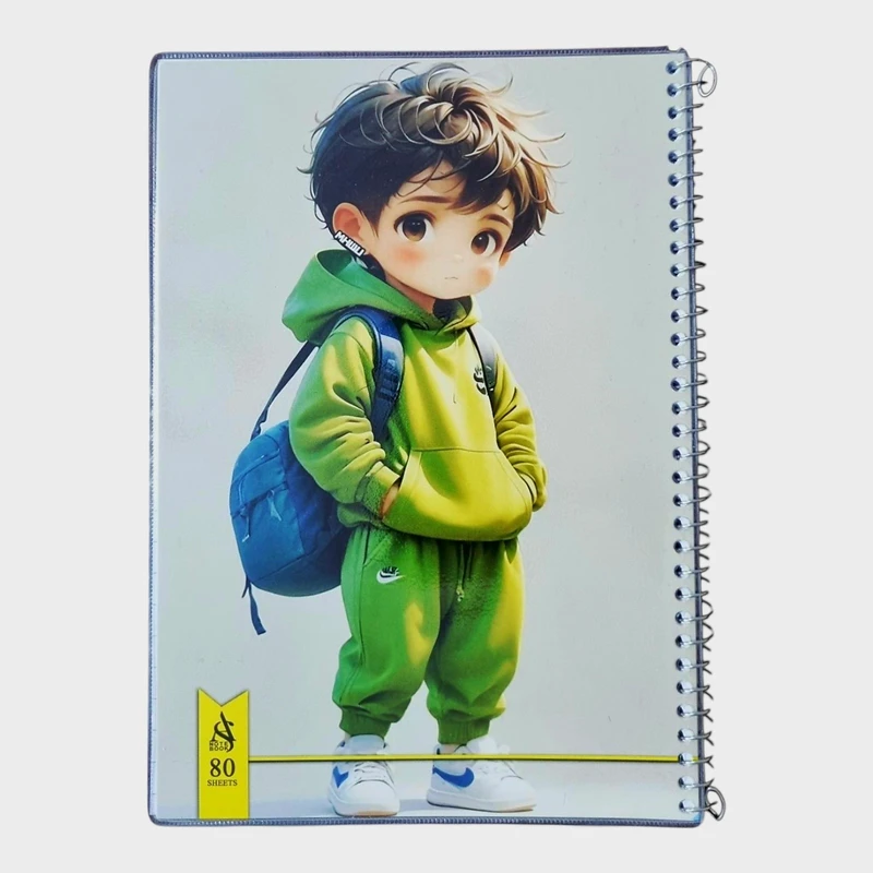 دفتر مشق 80 برگ مدل فانتزی کد fa07