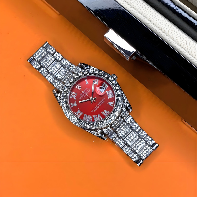 ساعت مچی عقربه ای  مدل فول نگین استون کد Av-Ro-2