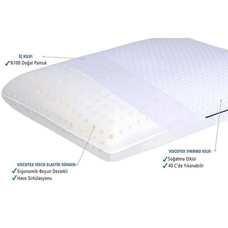 بالش طبی ویسکوتکس مدل CLASSIC PLUMP