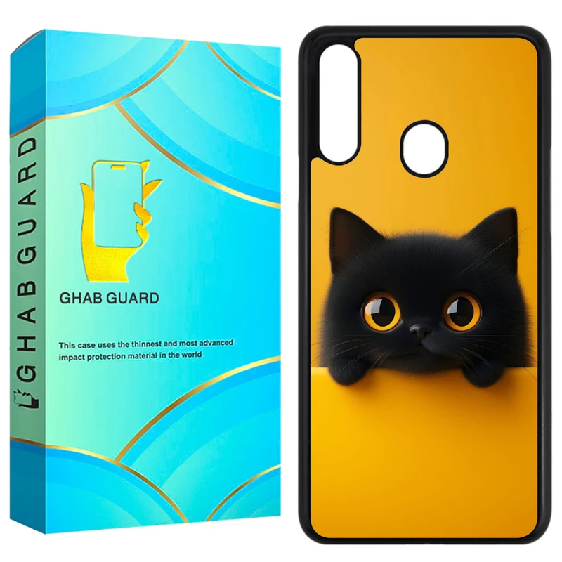 کاور قاب گارد طرح گربه مدل GCHPA20S مناسب برای گوشی موبایل سامسونگ Galaxy A20s