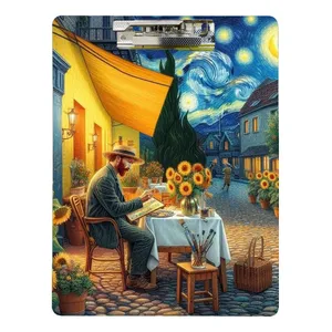 تخته شاسی طرح نقاشی ونگوک کد 8789 سایز A4