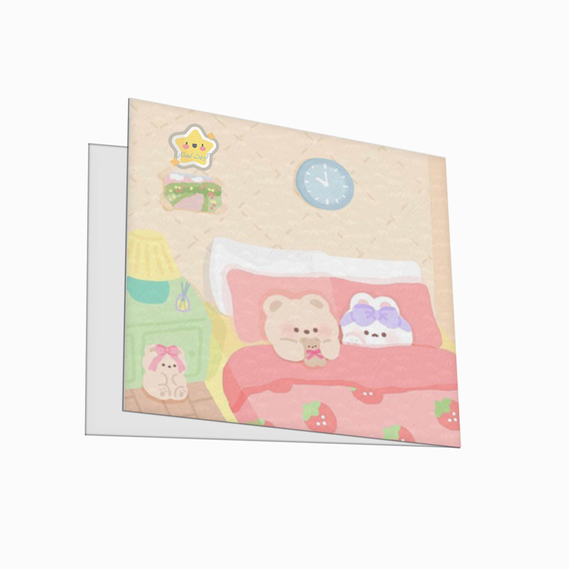 کارت پستال مدل خرس و خرگوش مجموعه 3 عددی