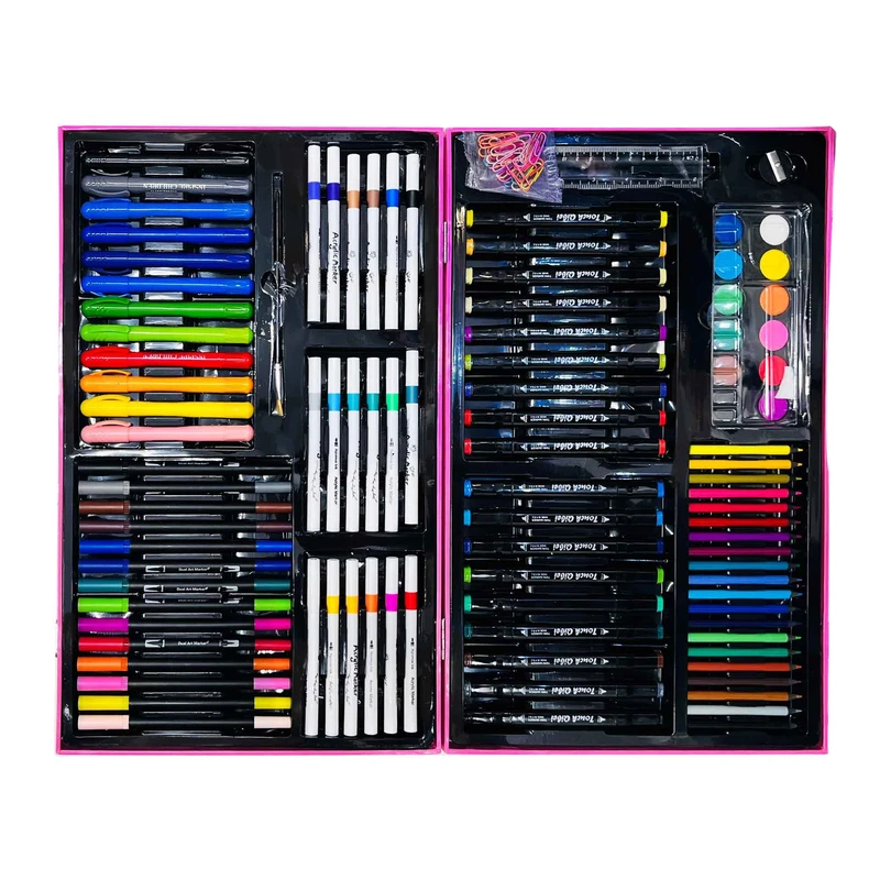 بسته لوازم تحریر مدل کرومی عروسکی بسته 120 عددی