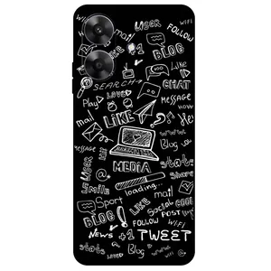 Megafone Social Media 1898 Cover For Realme Note 60 / Note 60X
