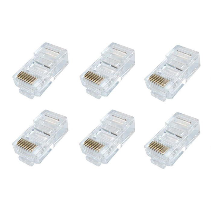 کانکتور شبکه cat5 مدل RJ45 بسته 6 عددی