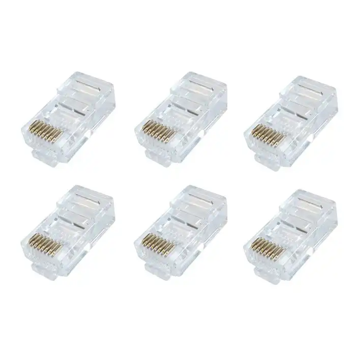 کانکتور شبکه cat5 مدل RJ45 بسته 6 عددی