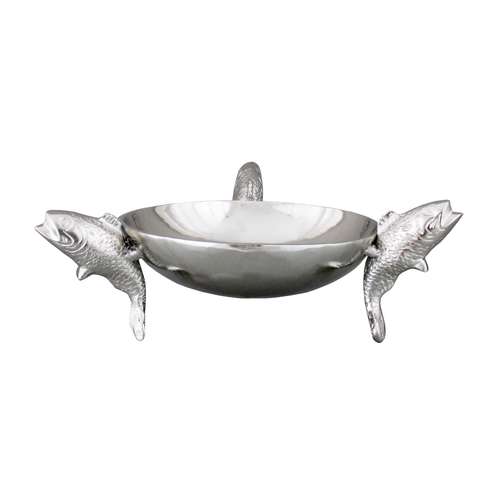 ظرف میوه خوری مدل ماهی سه پایه