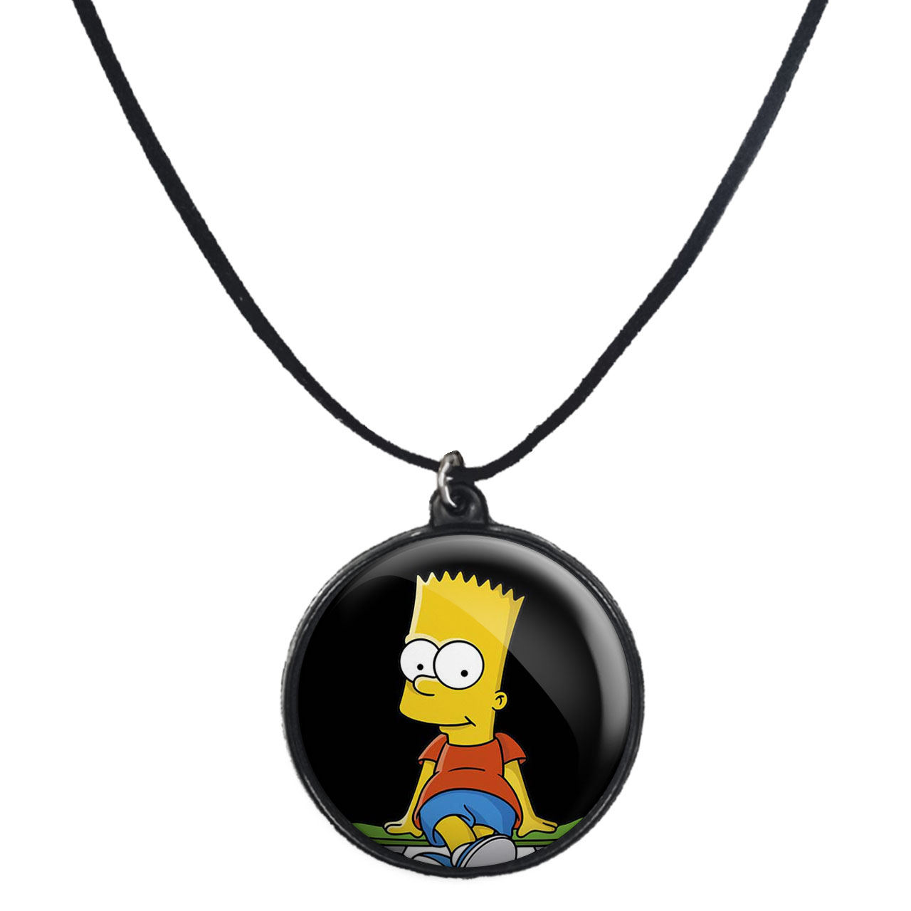 گردنبند پرمانه طرح سیمپسون ها کد pmb.1772 مدل دو طرفه