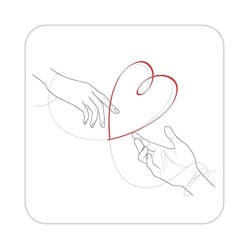 زیر لیوانی کاکتی طرح عاشقانه مدل mp39411