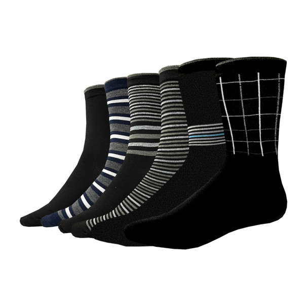 تخفیف جوراب مردانه هورا مهر مدل HS-LRing06 مجموعه ۶ عددی