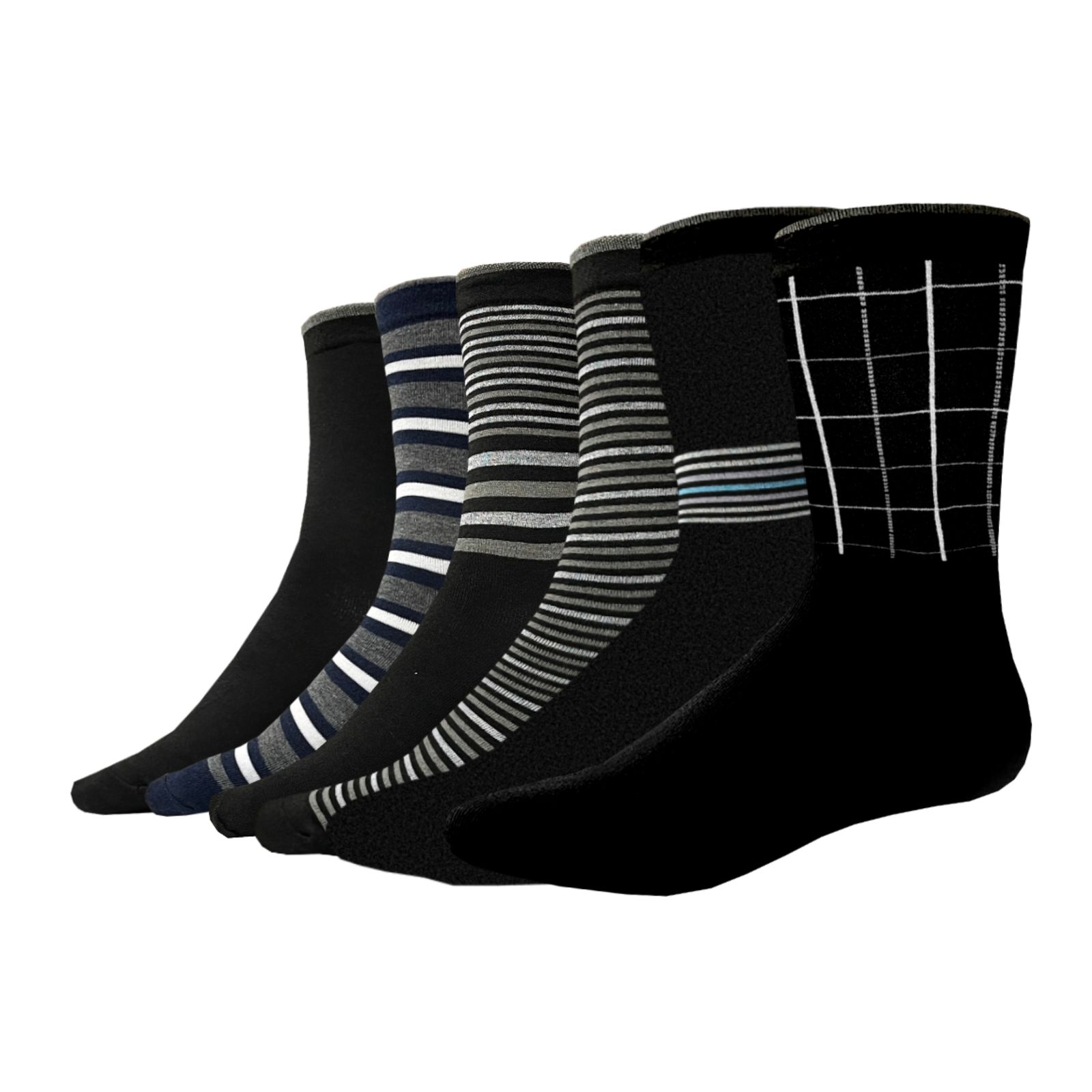 جوراب مردانه هورا مهر مدل HS-LRing06 مجموعه ۶ عددی -  - 1