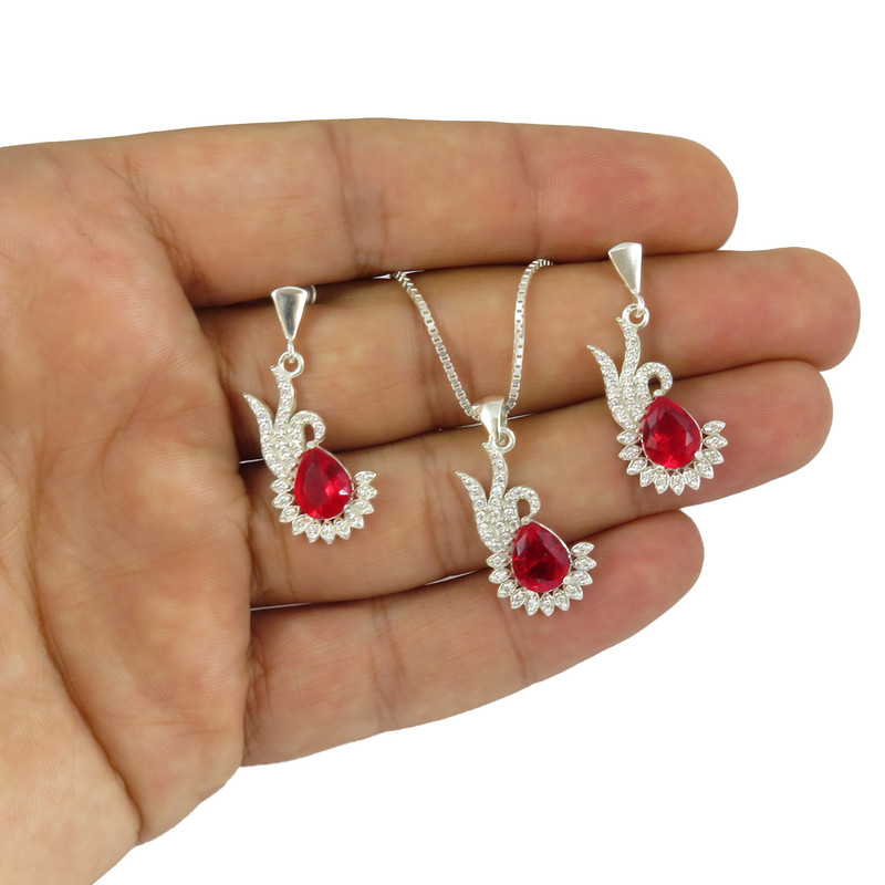 نیم ست نقره زنانه مدل AV187-S9 C5 نیم ست نقره زنانه مدل AV187-S9 C5