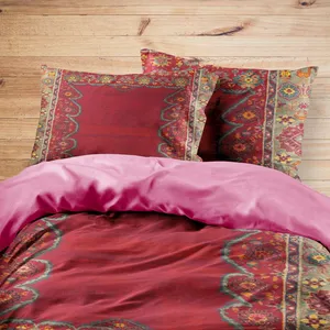 سرویس روتختی مدوپد طرح فرش کردستان کف ساده مدل C-Ghashghaee01 یک نفره 4 تکه