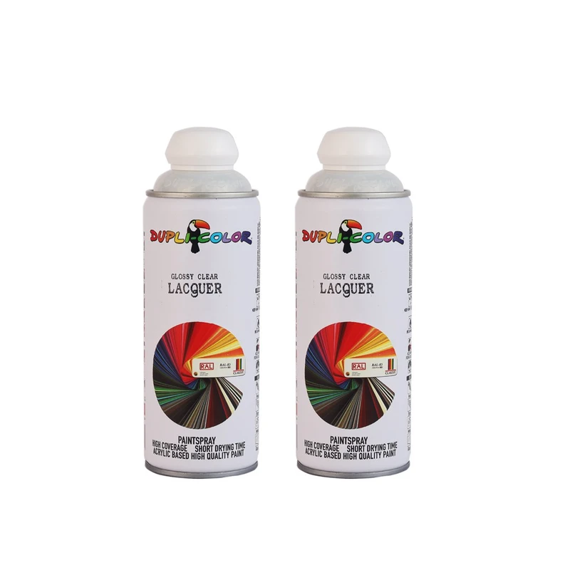 اسپری کیلر براق دوپلی کالر مدل Lacquer حجم 400 میلی لیتر مجموعه 2 عددی 