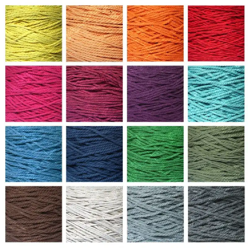 نخ مکرومه مدل کتان پنبه ایی تابیده کد 204