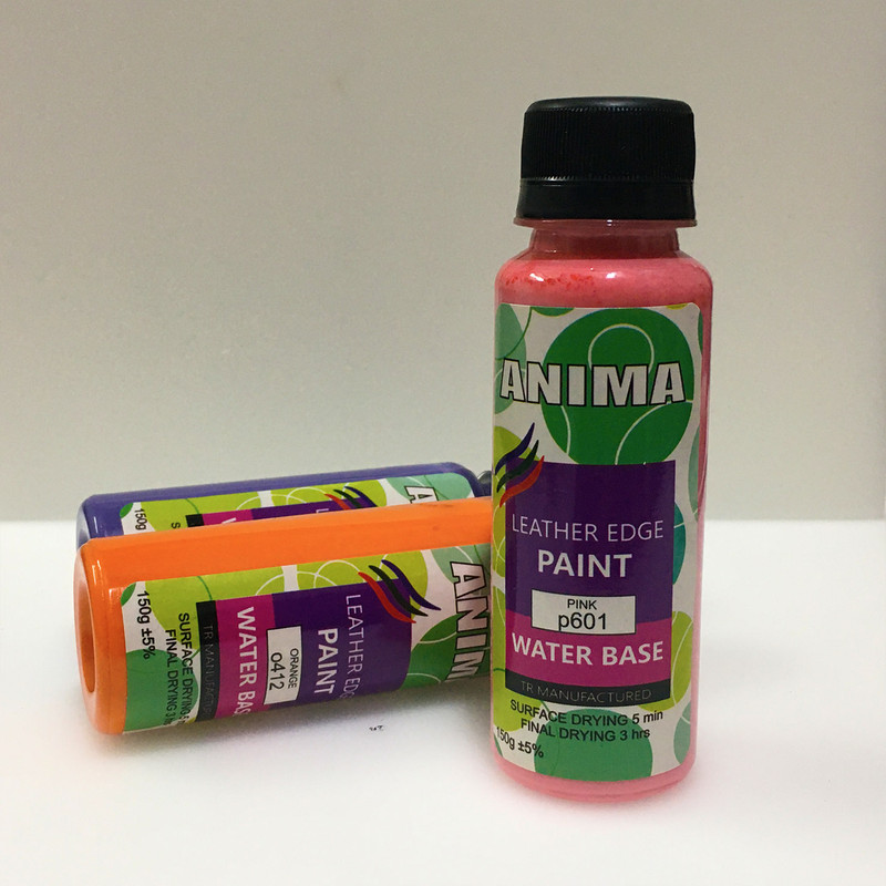 رنگ صورتی لبه چرم آنیما کد P601 وزن 150 گرم