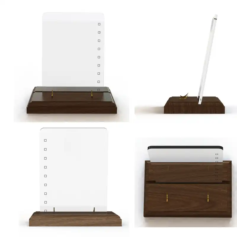 تخته یادداشت مدل رومیزی سایز 25x15 سانتی متر به همراه ماژیک و تخته پاک کن