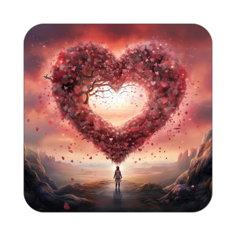 زیر لیوانی کاکتی مدل عاشقانه کد mp11822