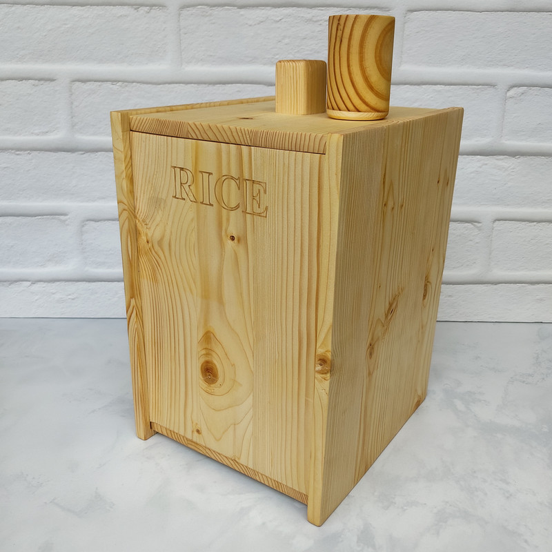 ظرف برنج مدل چوبی